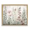 Stupell Industries Blush Wildflower Sprigs Framed Floater Canvas Wall Art Design by Sasha